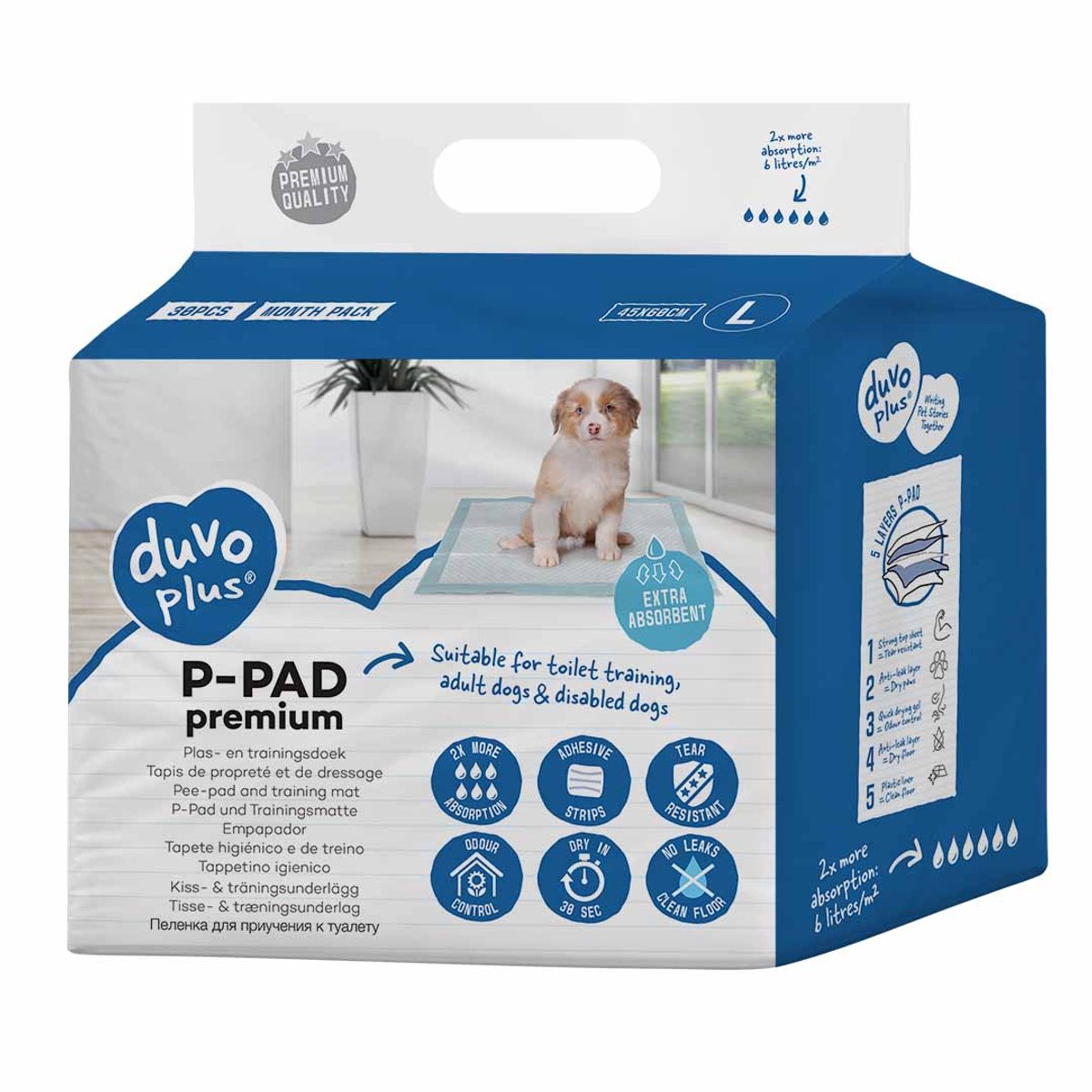 Duvo + P-Pad Premium L - 45x60cm 30 Stück
