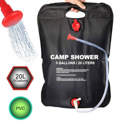 Camp active solar camping douche 20l