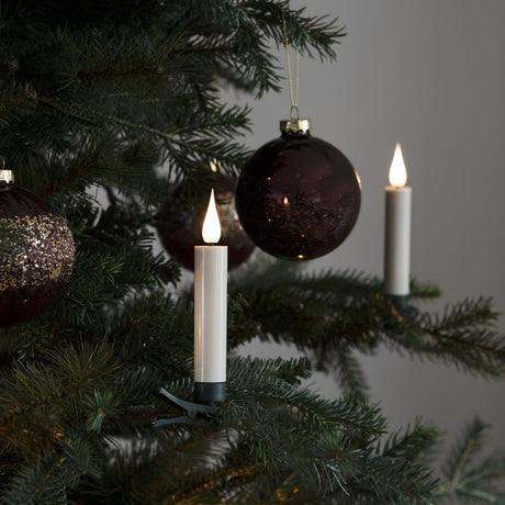 Konstsmide Kerzenbeleuchtung für den Innenbereich – Set mit 10 Kerzen – Kunststoff – Batterie – ohne Kabel – Weihnachtsbeleuchtung