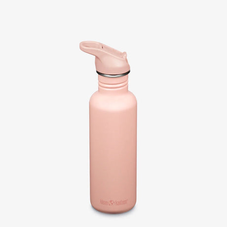 Klean Kanteen Trinkflasche Classic 800 ml mit Sportverschluss – Trinkflasche – Pfirsichparfait