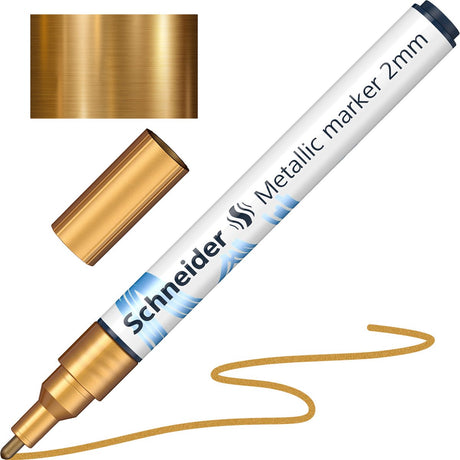 Schneider Schreibgeräte Schneider Metallic Marker – Paint-it 011 – 2 mm – Gold Metallic – S-ML01101066