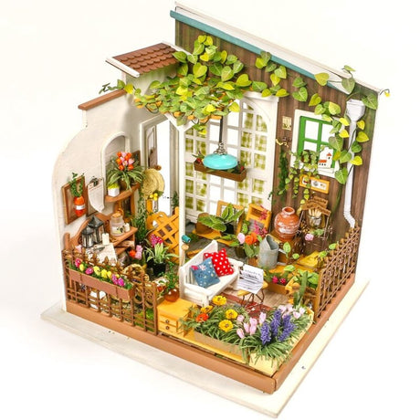 Robotime - diy dollhouse kit-miller's garden - houten bouwpakket