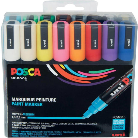Uni Mitsubishi Bleistift Uni Posca Marker – Grundfarben – PC5m 1,8–2,5 mm