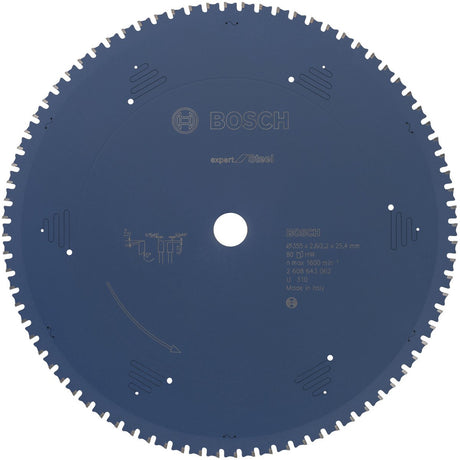 Bosch Kreissägeblatt Expert für Stahl 355 x 25,4 x 2,2 mm, 80