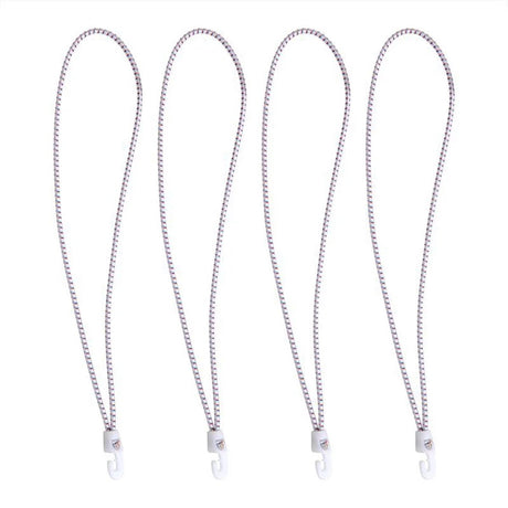 Proplus Segelbinder mit Nylonhaken – 35 cm – weiß – 4 Stück