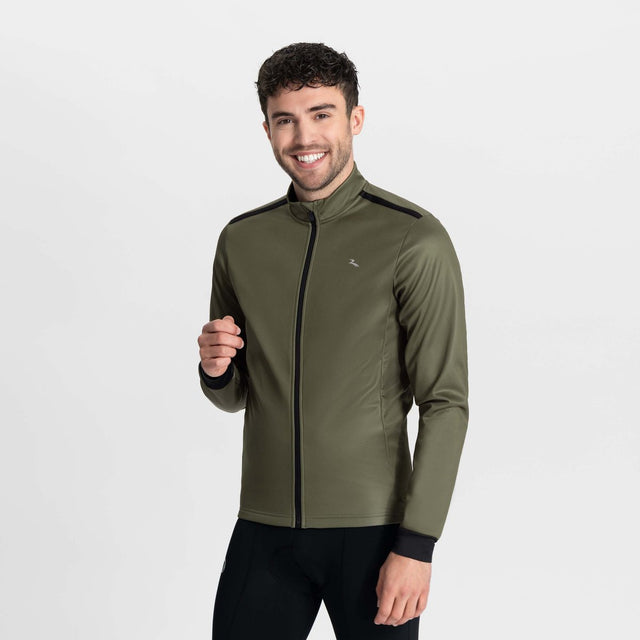 Rogelli core heren fietsjack - winter - waterafstotend - groen