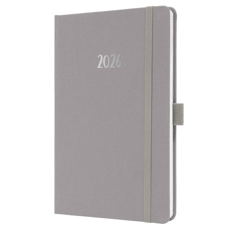 Sigel weekagenda feel 2026 formaat a5 pearl grey hardcover