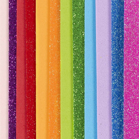 Creativ Company Schaumstoffplatten 14 x 25 cm bunt 12 Blatt