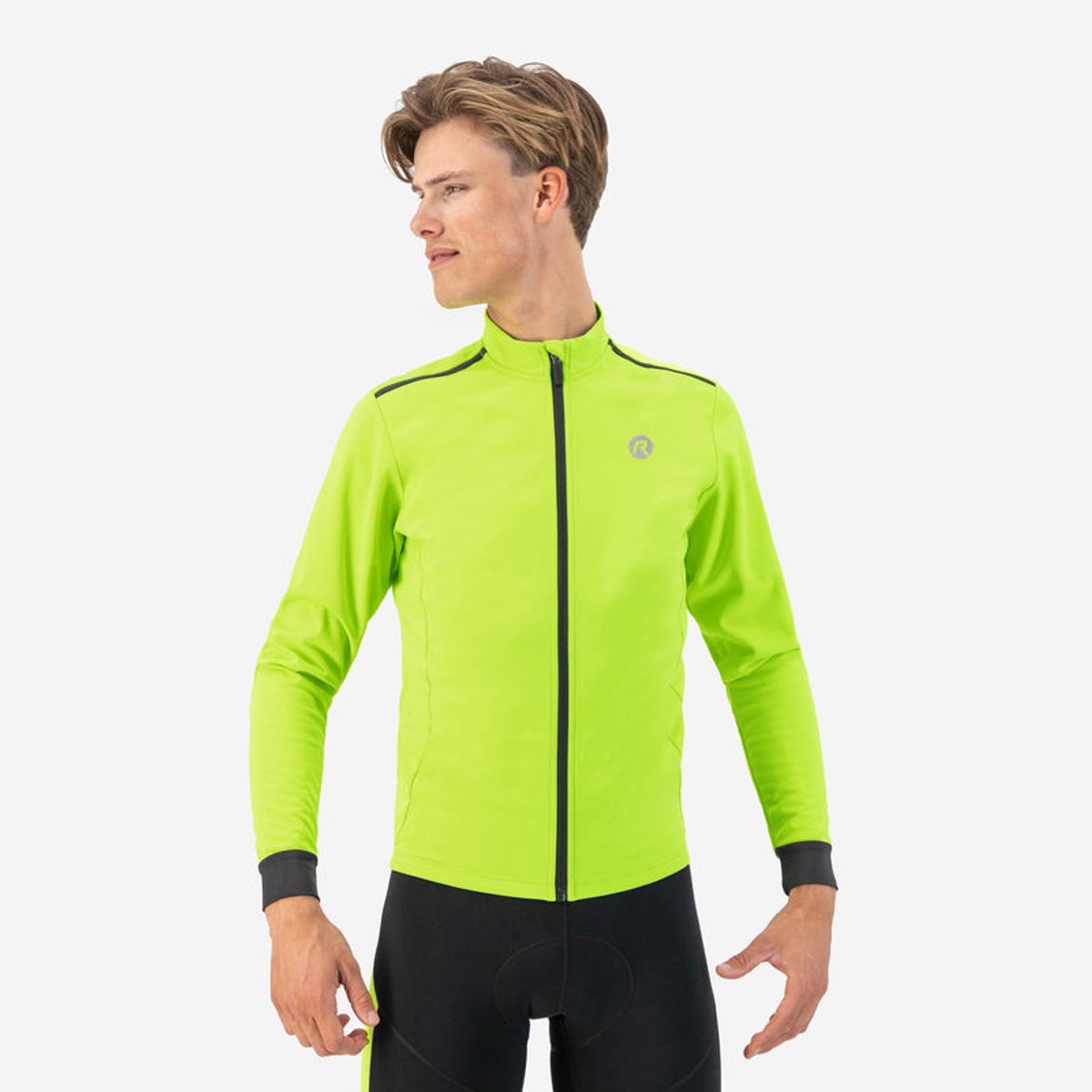 Rogelli core fietsjack winter - heren - fluorgeel - m