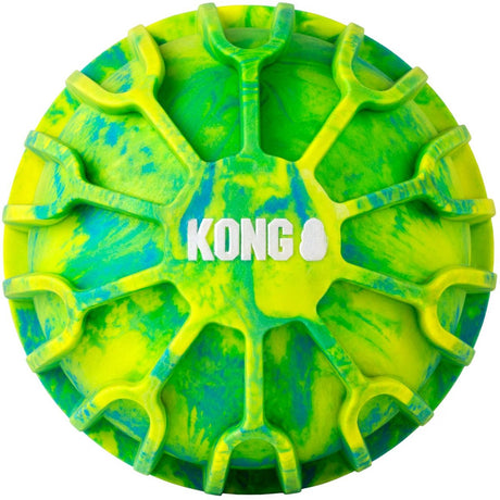 Kong flexball sport bal - hondenspeelgoed - geel xl one size