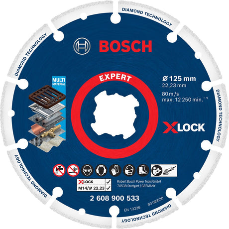 Bosch Zubehör Bosch Diamantscheibe X-Lock Expert für Metall 125x22,23mm - 2608900533