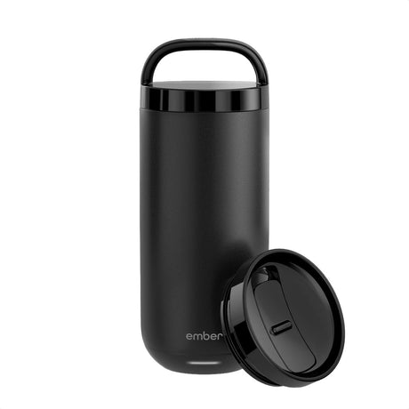 Ember Tumbler Kaffeetasse – Thermosbecher mit einstellbarer Temperatur – Kaffeetassen to go – Reisebecher für Kaffee Tee – Thermoskanne mit mobiler App – 473 ml – Schwarz