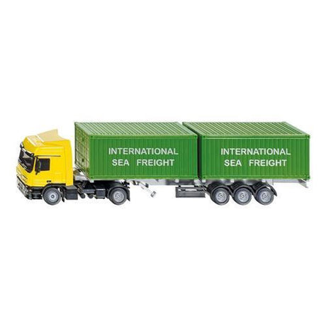 Siku 3921, Mercedes-Benz LKW mit zwei Containern, Maßstab 1:50, Metall-Kunststoff