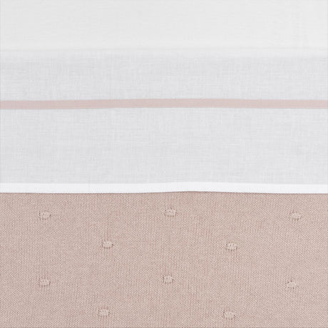 Meyco Babybettlaken mit Paspelierung – zartrosa – 100 x 150 cm – 0,3 tog