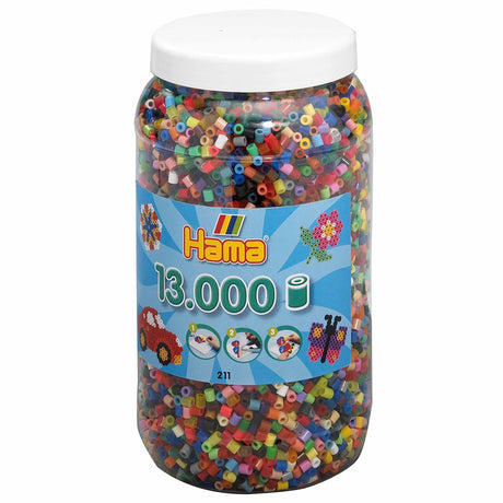 Hama -Streichperlen im Topf - Mix (068), 13.000..