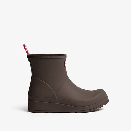 Hunter womens play short boot dames regenlaarzen - bruin 43
