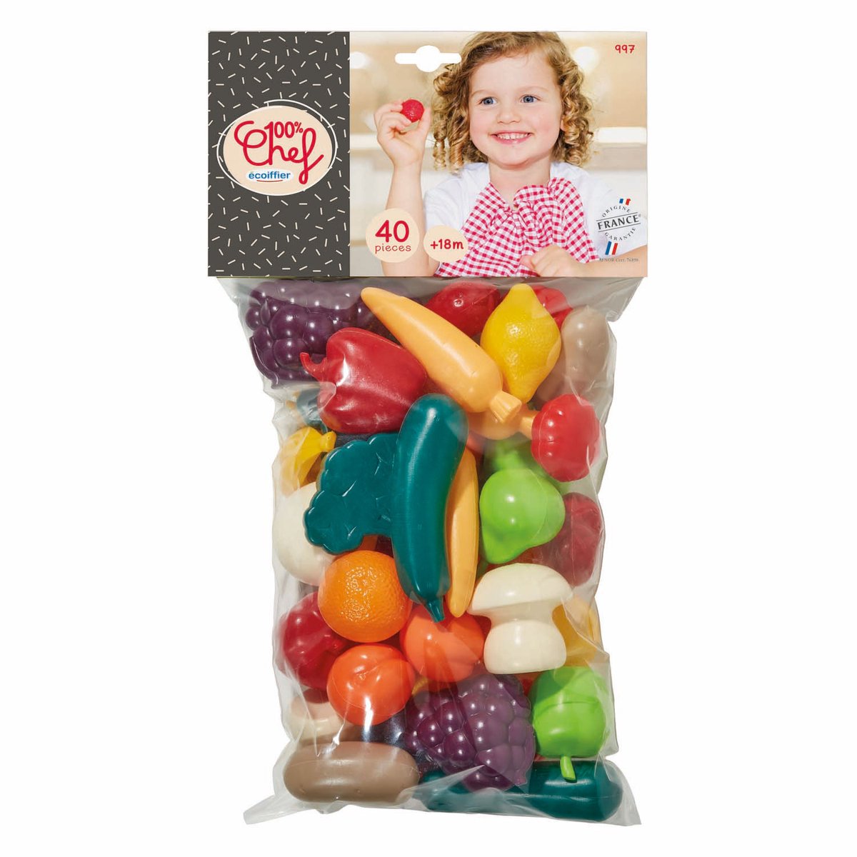 Écoiffier ecoiffier 100 % Chef Play Food Gemüse – 40 Stk.