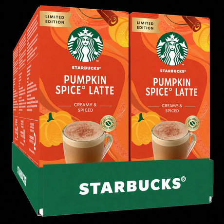 Starbucks pumpkin spice latte oploskoffie - 6 doosjes x 5 zakjes