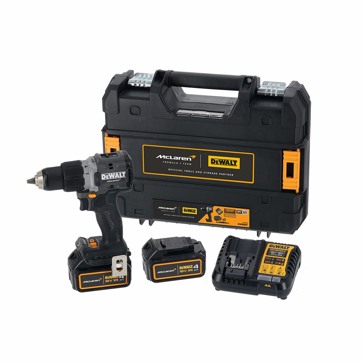 Dewalt dcd85mm2t-qw mclaren 18v xr Akku-Bohrschrauber inkl. 2 Akkus und Ladegerät