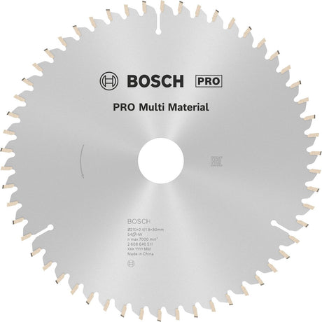 Bosch cirkzb multi 210x30x2,4 54t tr-f