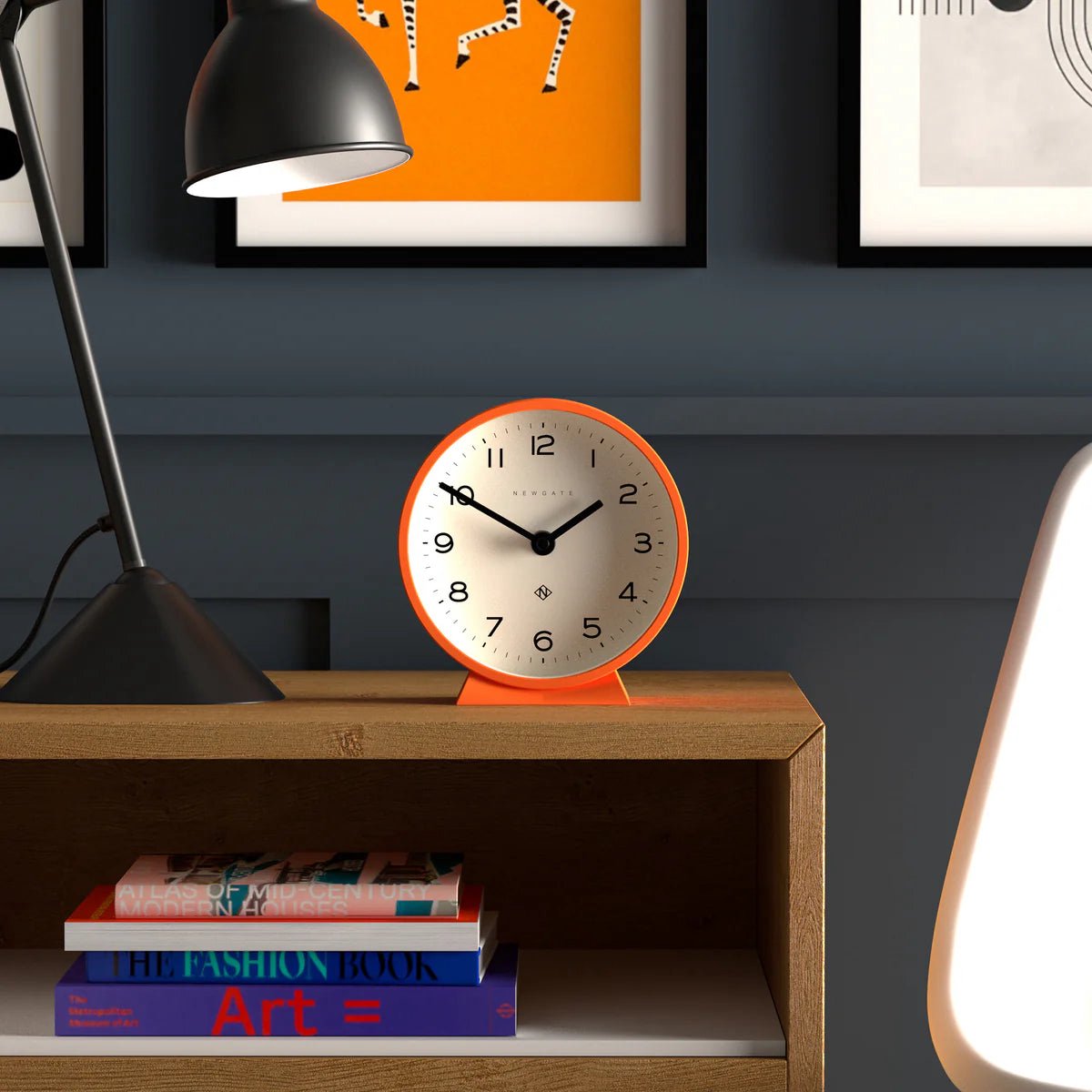 Newgate M Tischuhr Echo Orange 16cm