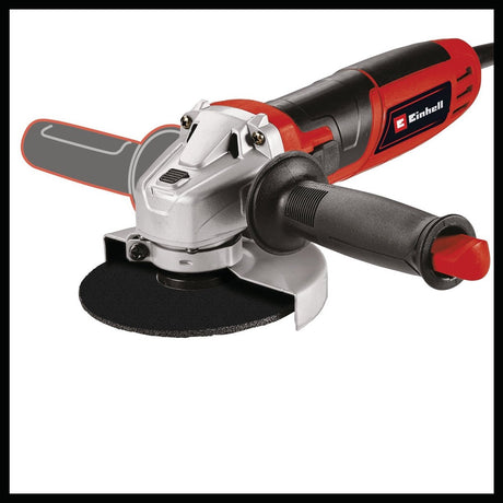 Einhell Winkelschleifer TC-AG 125 850 Kit -850 W - Leerlaufdrehzahl: 12.000 U/min min - ø125 mm - inkl. Transport- und Aufbewahrungstasche 45 22, 3x Schleifscheibe ø125 mm, 1x Fächerschleifscheibe, 1x Schleifscheibenschutzhülle