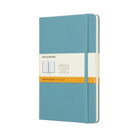 Klassisches Moleskine-Notizbuch – groß – Hardcover – liniert – Riffblau