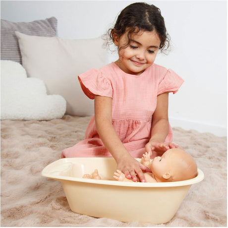 Heless poppenbadset met accessoires beige