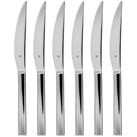 WMF Nuova Steakmesser – 6-teilig – Edelstahl – ergonomisch – für perfektes Schneiden