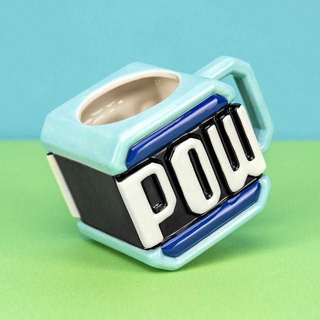 Paladone products super mario - pow block mok - blauw