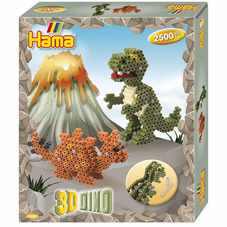 Hama Bügelperlen-Set 3D-Dinosaurier – 2.500 Teile