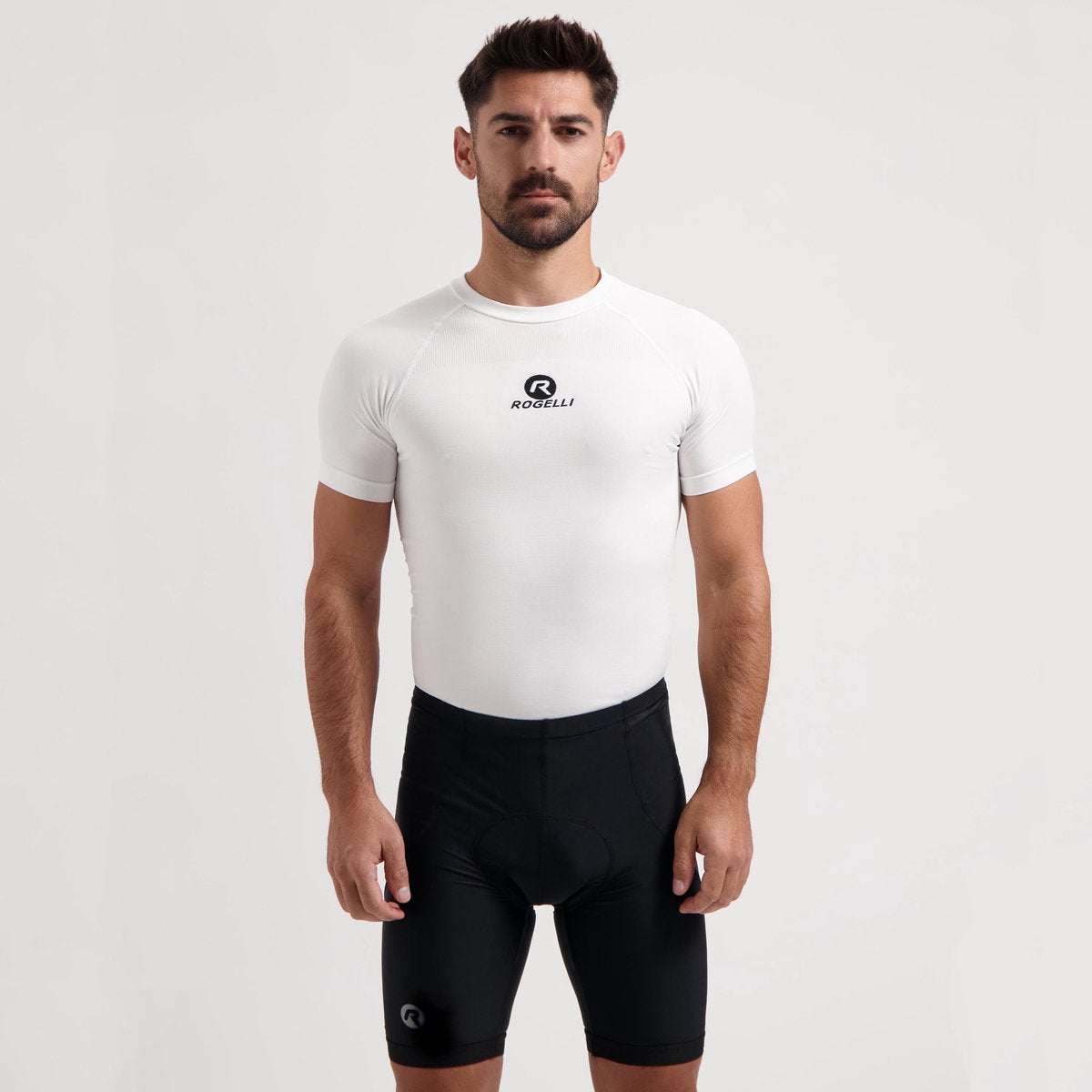 Rogelli core korte fietsbroek heren met zeem - wielrenbroek - zwart - maat 5xl