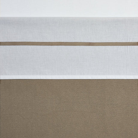 Meyco Babybettlaken mit Paspelierung – Taupe – 75 x 100 cm – 0,3 Tog
