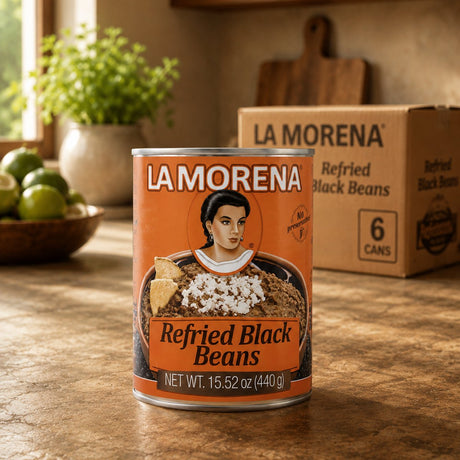 La Morena schwarzer Bohnenaufstrich 6 x 440 Gramm