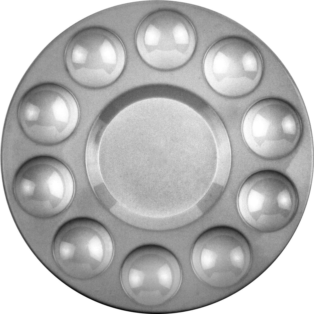Kangaro schilderspalet - aluminium - doorsnede 17 cm - 10 vakjes - mengpalet - k-830104