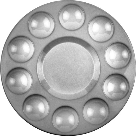 Kangaro schilderspalet - aluminium - doorsnede 17 cm - 10 vakjes - mengpalet - k-830104