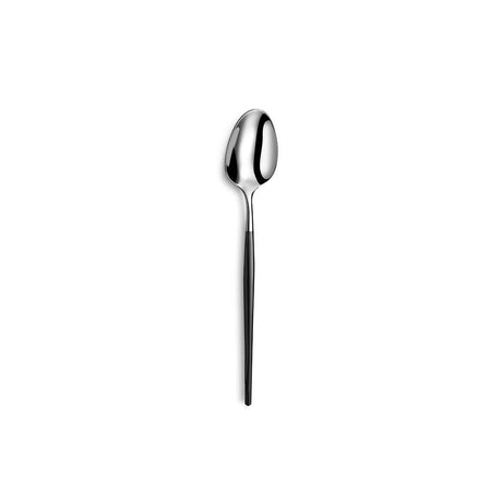 Amefa-Set Sopranlöffel aus schwarzem Metall und Edelstahl für Kaffee, 12 Stück