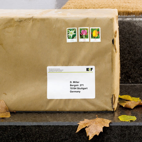 Herma Spezial – extra starke, selbstklebende, matte Verpackungsetiketten aus Polyesterfolie – weiß – 99,1 x 67,7 mm 200 eti
