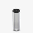 Klean Kanteen Edelstahl-Thermosflasche TK breit 473 ml (mit Café-Verschluss) – Schieferschwarz – Kaffeetasse