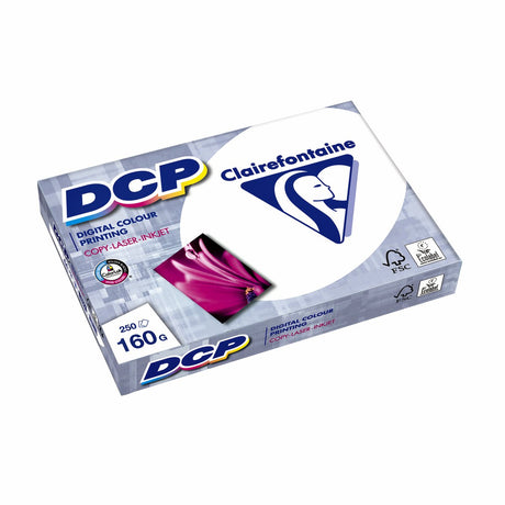Clairefontaine Kopierpapier A4 160 g m² seidenmatt weiß 250 Blatt