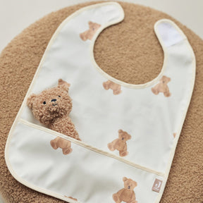 Jollein-Lätzchen, wasserdichter Teddybär (2er-Pack)
