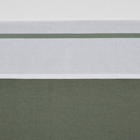 Meyco Babybettlaken mit Paspelierung – Waldgrün – 75 x 100 cm – 0,3 Tog