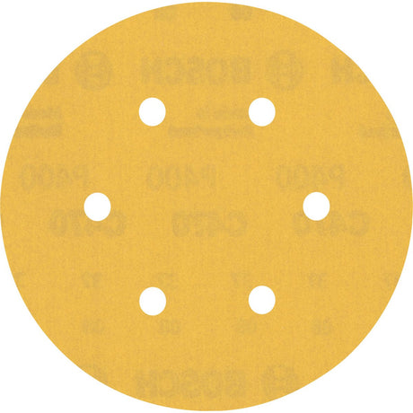 Bosch 50x Expert C470 Schleifpapier mit 6 Löchern für Exzenter ...