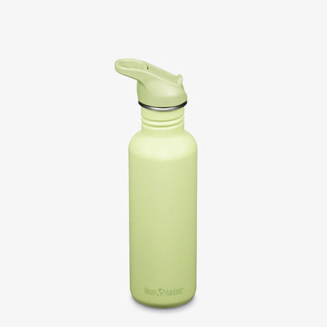 Klean Kanteen klassische Trinkflasche – Flip Sports Cap – 800 ml – Shadow Lime