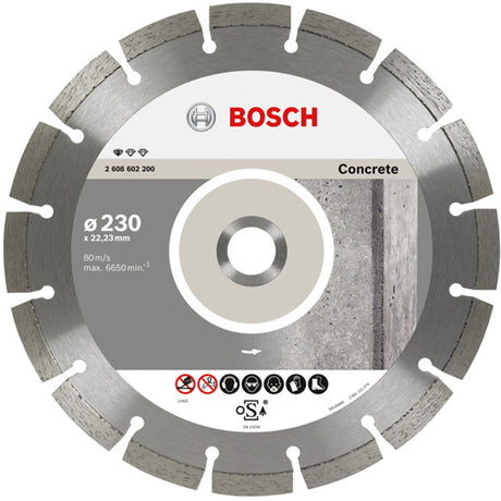 Bosch - Diamanttrennscheibe Standard für Beton 150 x 22,23 x 2 x 10 mm