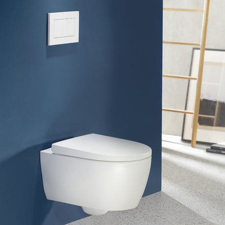 Geberit Bedienplatte Sigma30, 2-Taster: Weiß matt, pflegeleicht, Weiß