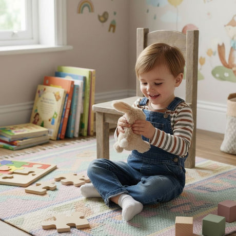 Eddy Toys Plüschhase 15 cm – Kuscheltier Hase – Plüschhase Kuscheltier – Stofftier Hase – Stofftier für Kinder – farblich sortiert – 1 zufällige Farbe