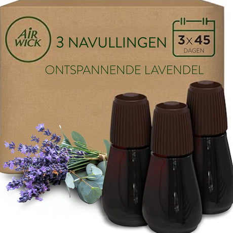 Automatischer Lufterfrischer Air Wick Essential Mist – entspannender Lavendel + 3 Nachfüllungen