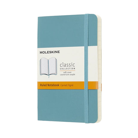 Klassisches Moleskine-Notizbuch – Tasche – Softcover – liniert – Riffblau