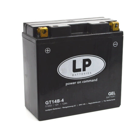 Landport (lp) gt14b-4 motor gel accu 12 volt 12,0 ah (51203 - mg lt14b-4)